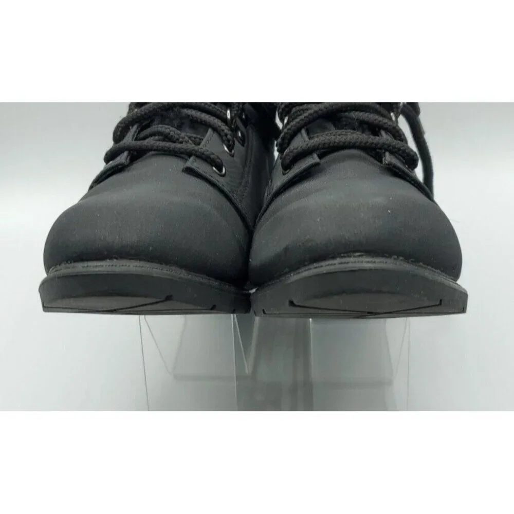 Original Rugged Outback  Womens Ankle Boots Black Waterproof 7.5 Sherpa Grunge